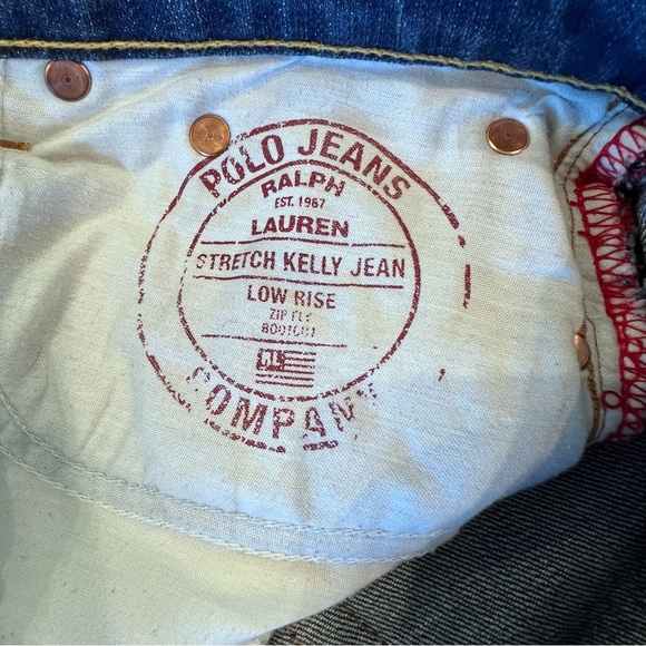 Vintage Polo Ralph Lauren Stretch Kelly Jeans Low Rise Women's Sz 6x34 - Picture 5 of 16